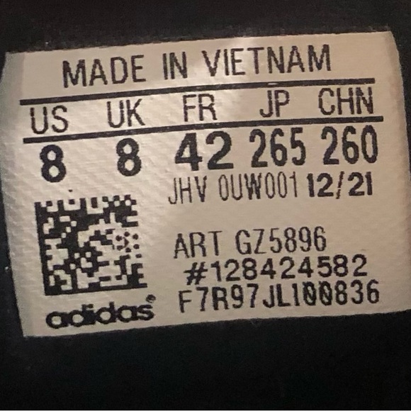 Adidas Adilette Comfort Slides in black with black stripes - Men’s 8/Women’s 9 - Picture 5 of 5